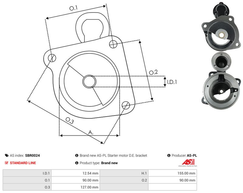 AS-PL SBR0024 Starter Lid, carburettor