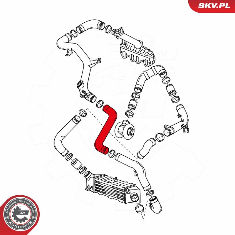 ESEN SKV 24SKV184 Charge Air Hose