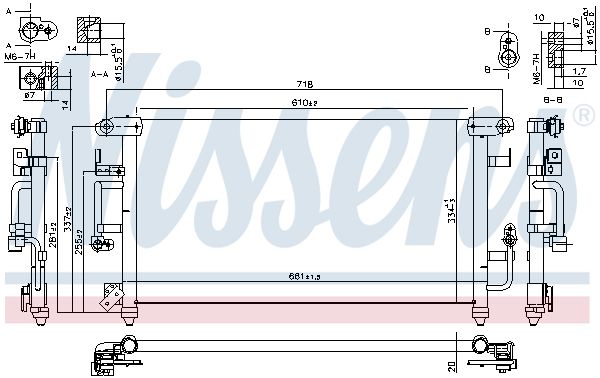 NISSENS 94184 Condenser, air conditioning