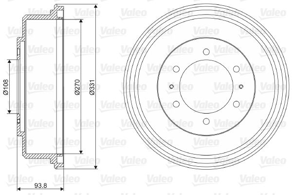 VALEO Remtrommel 237071