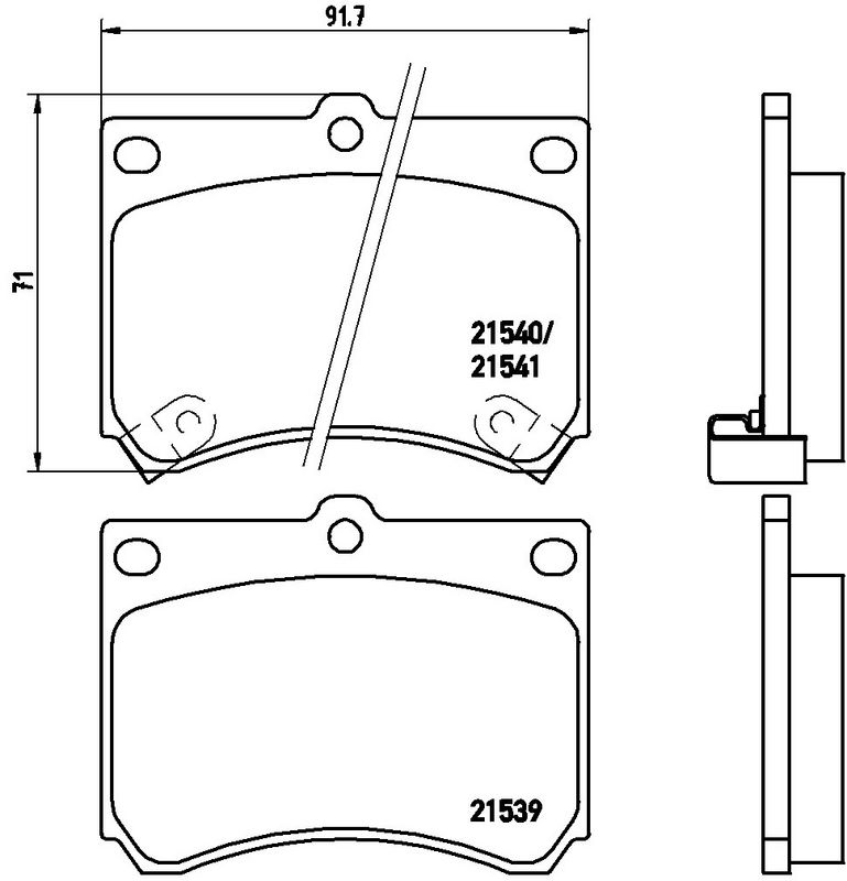 BREMBO P49011 Brake Pad Set, disc brake