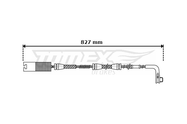 TOMEX Brakes figyelmezető kontaktus, fékbetétkopás TX 30-50