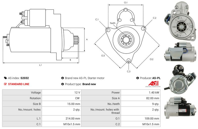 AS-PL S2032 Starter