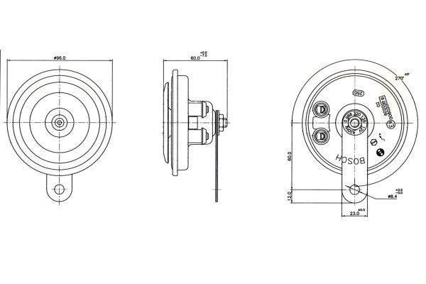 BOSCH 0986320135 Signal Horn