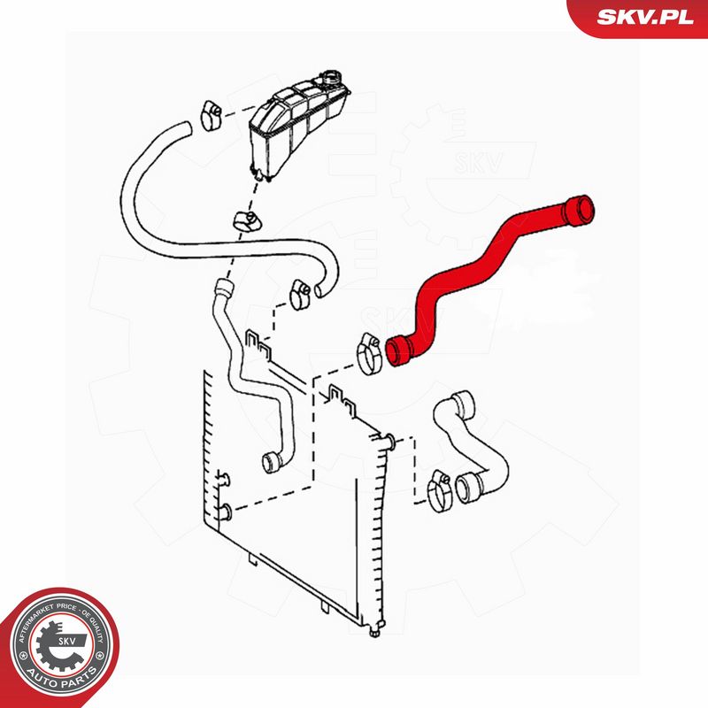 ESEN SKV 24SKV295 Radiator Hose