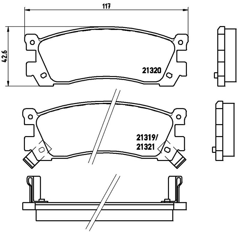 BREMBO P49025 Brake Pad Set, disc brake