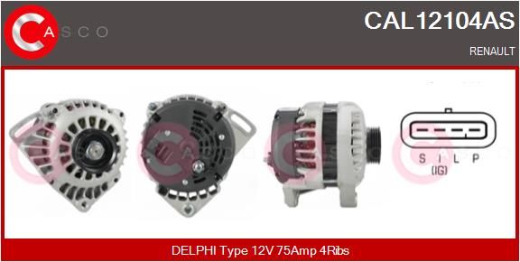 Генератор, Casco CAL12104AS