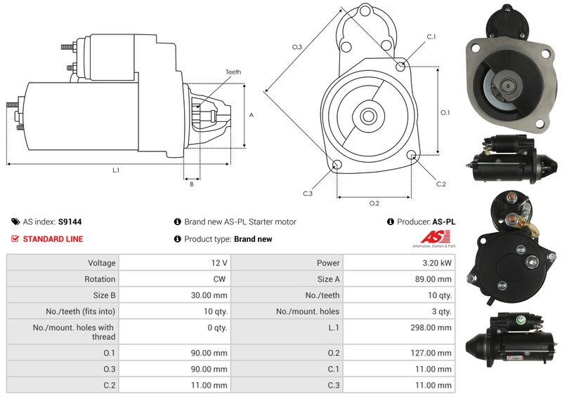 AS-PL S9144 Starter