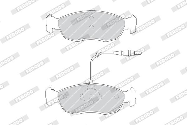 BREMSBELAGSATZ SCHEIBENBREMSE FERODO FDB876 1