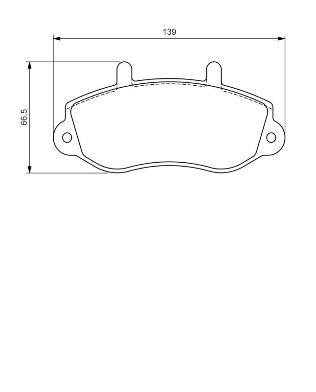 Piduriklotsi komplekt, ketaspidur, BOSCH 0 986 494 288