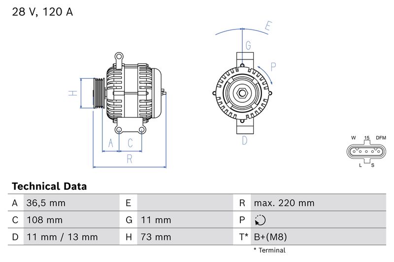 generátor 0 986 085 640