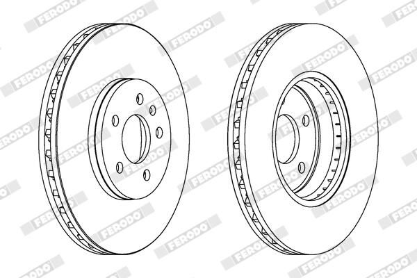 FERODO Disque de frein DDF1664