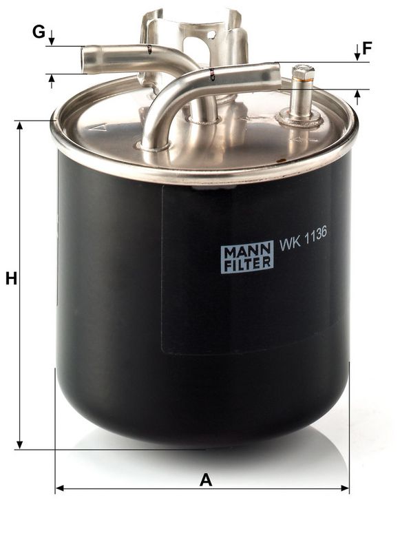 Kütusefilter, MANN-FILTER WK 1136