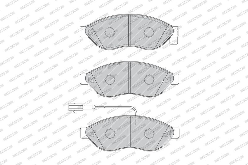Sada brzdových destiček, kotoučová brzda FVR1923