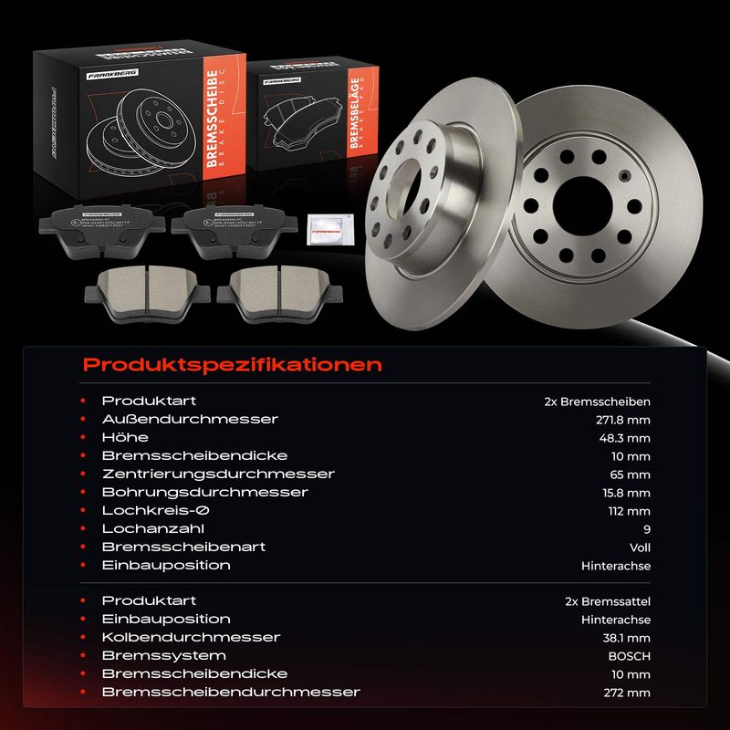 Frankberg 5481FB0064792 Brake Kit, disc brake