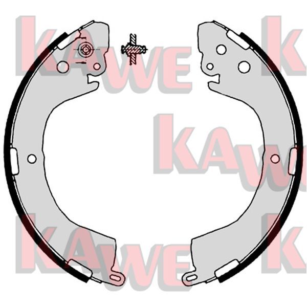 KAWE fékpofakészlet 07890