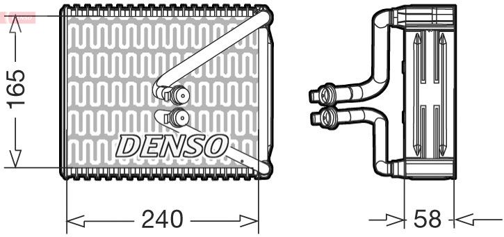 Denso Air Conditioning Evaporator DEV09080