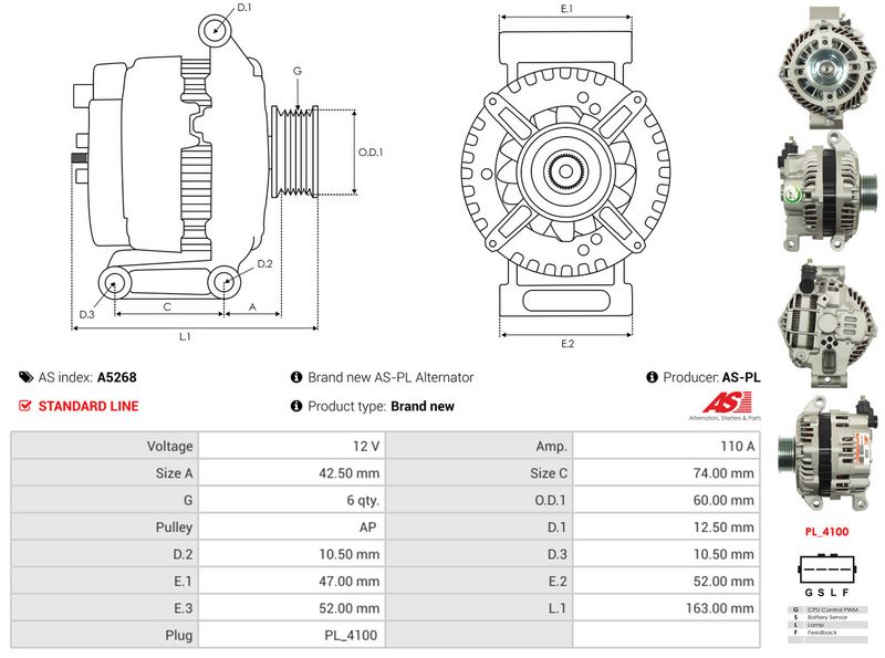 Prekė atitinka OEM kodą: A003TB5291