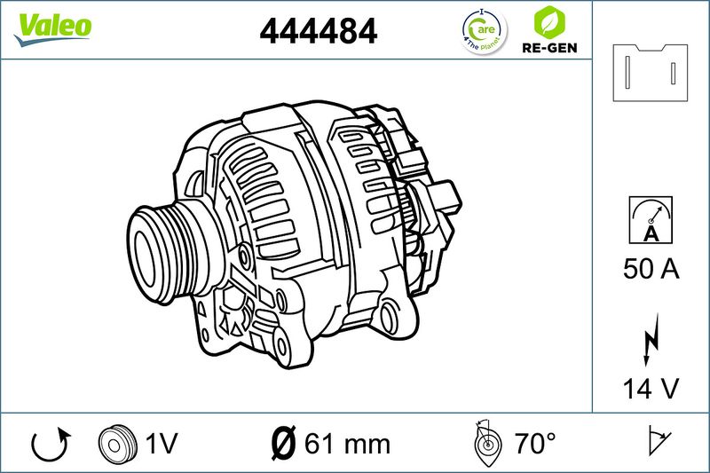 VALEO Dynamo / Alternator 444484