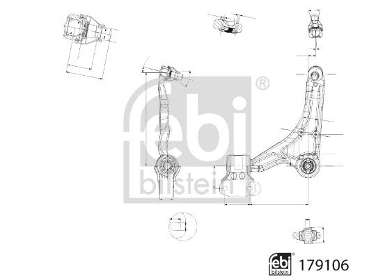 FEBI BILSTEIN 179106 Control/Trailing Arm, wheel suspension