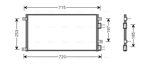 AVA QUALITY COOLING kondenzátor, klíma IVA5058