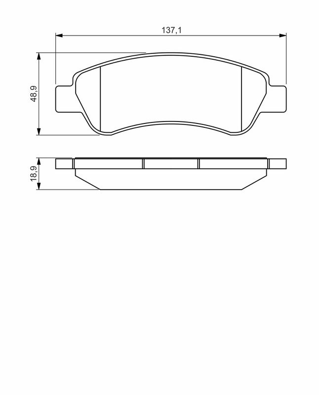 Set placute frana,frana disc 0 986 495 254 BOSCH