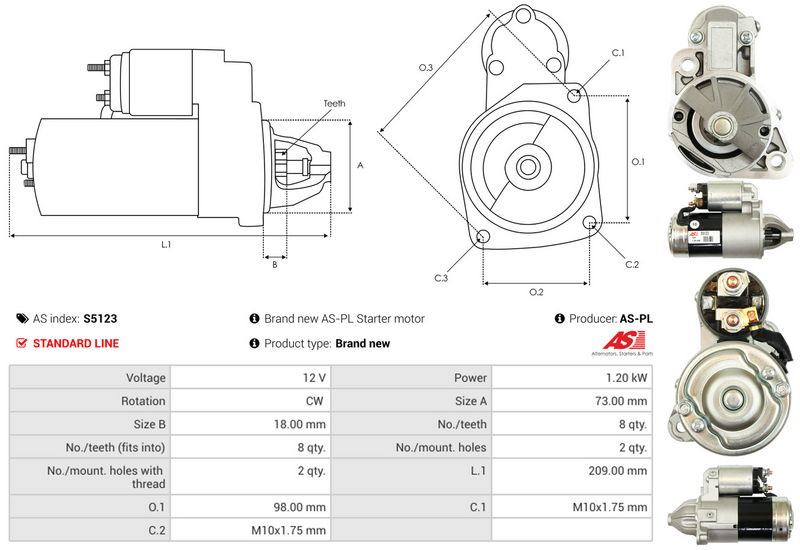 AS-PL S5123 Starter