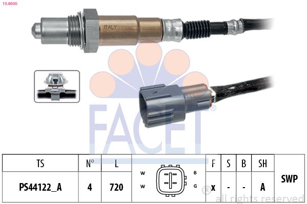 Кисневий датчик, Facet 10.8600