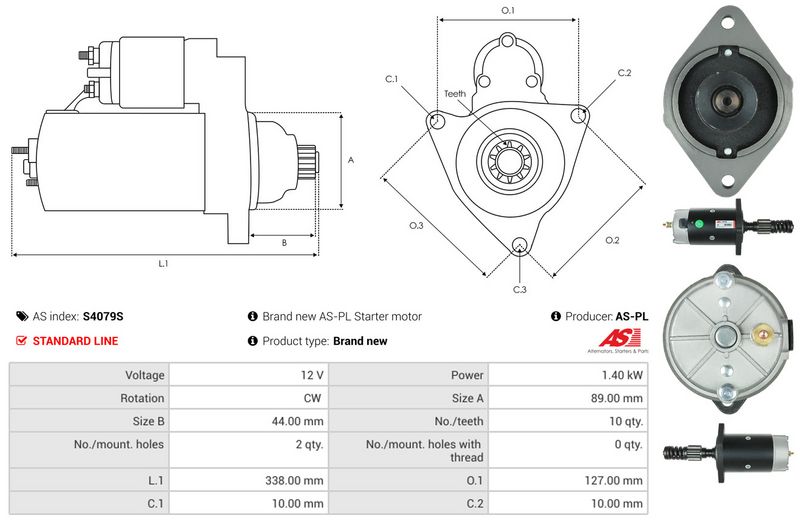 AS-PL S4079S Starter
