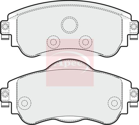 APEC Brake Pad Set, disc brake PAD1813