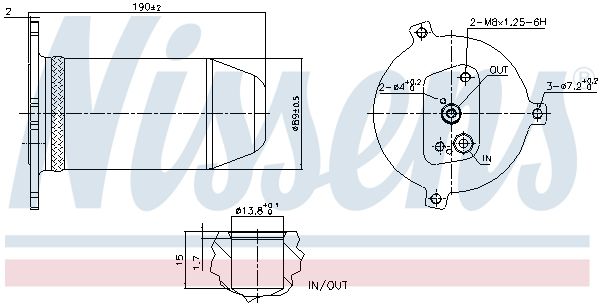 NISSENS 95174 Dryer, air conditioning