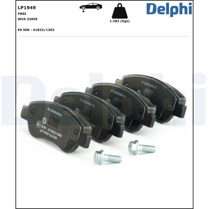 DELPHI LP1949 Brake Pad Set, disc brake