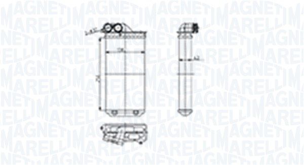 MAGNETI MARELLI CITROEN радиатор отопления C2/3, Peugeot 1007 05-