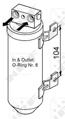 NRF 33053 Dryer, air conditioning