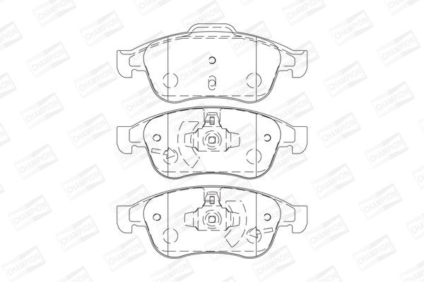 CHAMPION RENAULT гальмівні колодки передній Duster,Megane 09-