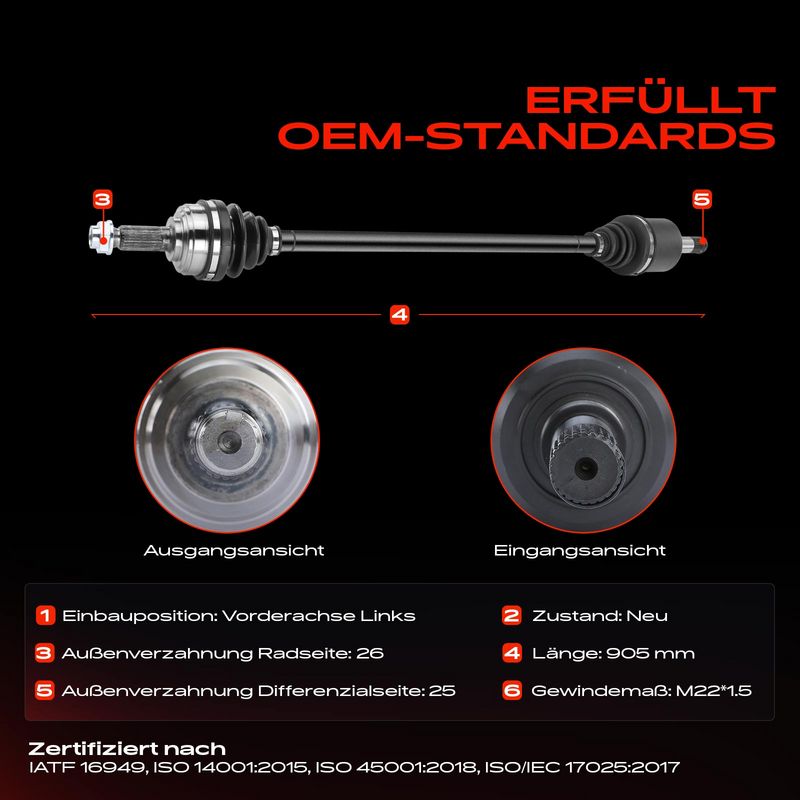 Frankberg 5481FB0010425 Drive Shaft