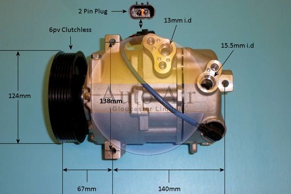 Auto Air Gloucester 14-7009P Compressor, air conditioning