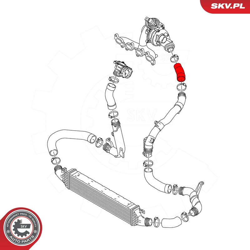 This part match OEM code: 1K0145828T