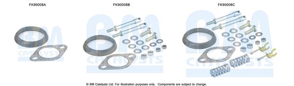 BM CATALYSTS szerelőkészlet, katalizátor FK90008