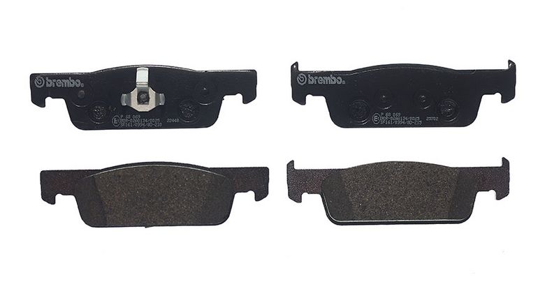 комплект спирачно феродо, дискови спирачки BREMBO