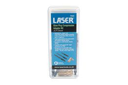 Laser Tools Glow Plug Compression Adaptor Kit - for JLR Diesel