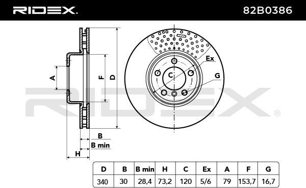 спирачен диск RIDEX