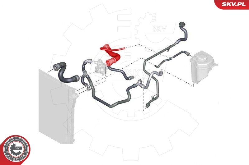 ESEN SKV 43SKV732 Radiator Hose