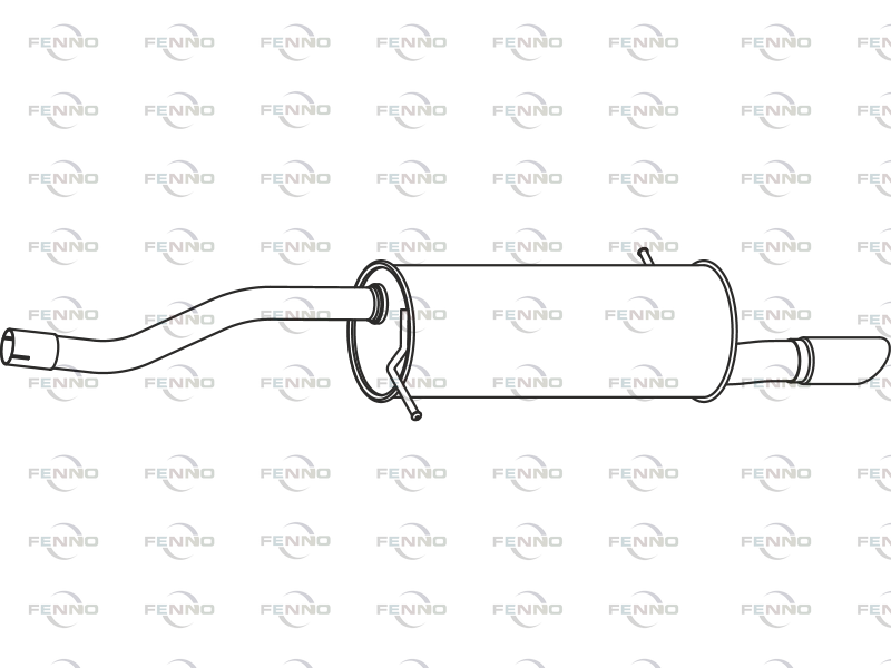 FENNO P23084 Rear Muffler