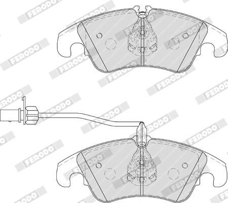 FERODO FDB4044 Brake Pad Set, disc brake