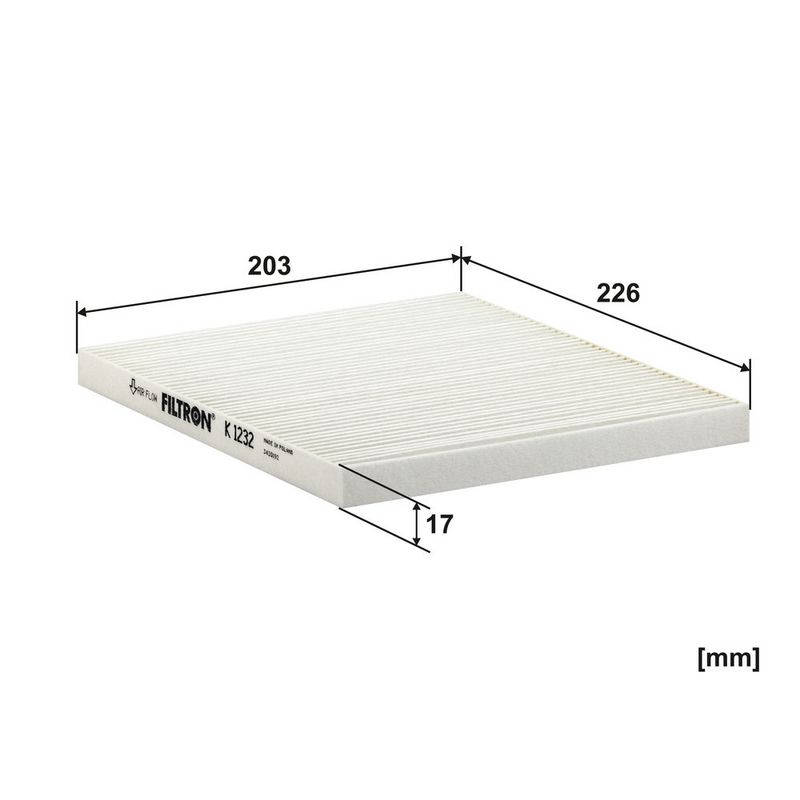 Filter, salongiõhk, FILTRON K 1232