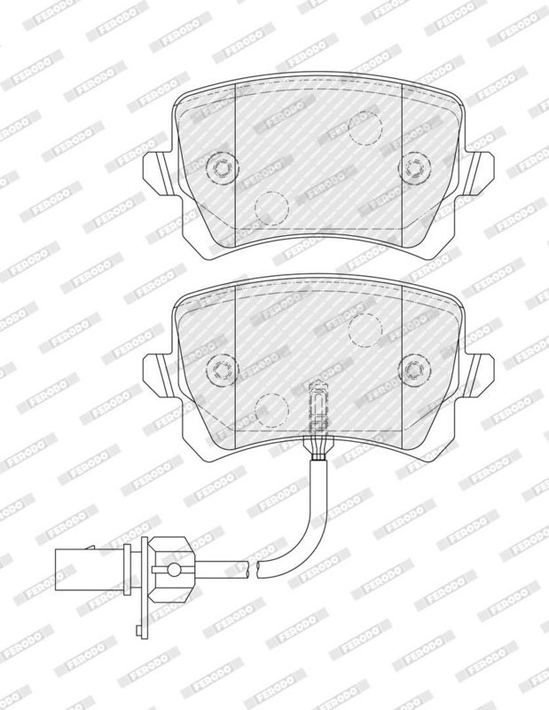 Remblokken set Achter , past: AUDI Q3 2.5 05.13-10.18