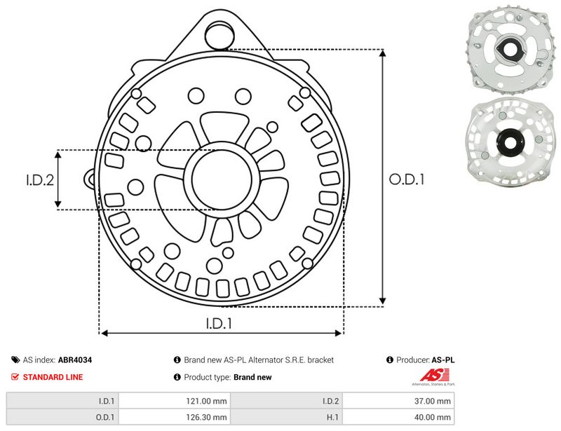 Kaitsekate, generaator, AS-PL ABR4034