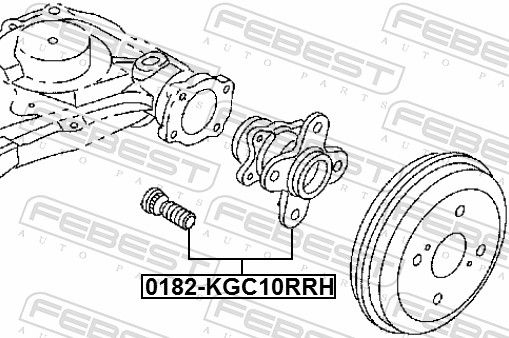 FEBEST 0182-KGC10RRH Wheel Hub