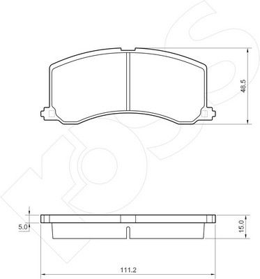 1-GNC R-684 - Brake Pad Set, disc brake